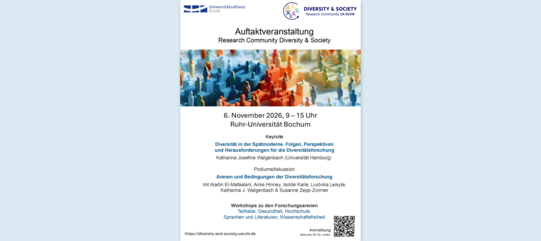 Ein Flyer zur Aufttaktveranstaltung